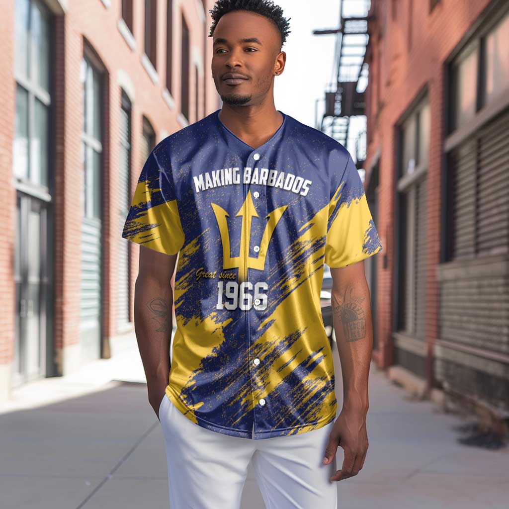 Black Barbadians Pride Est 1966 Baseball Jersey - African Pride
