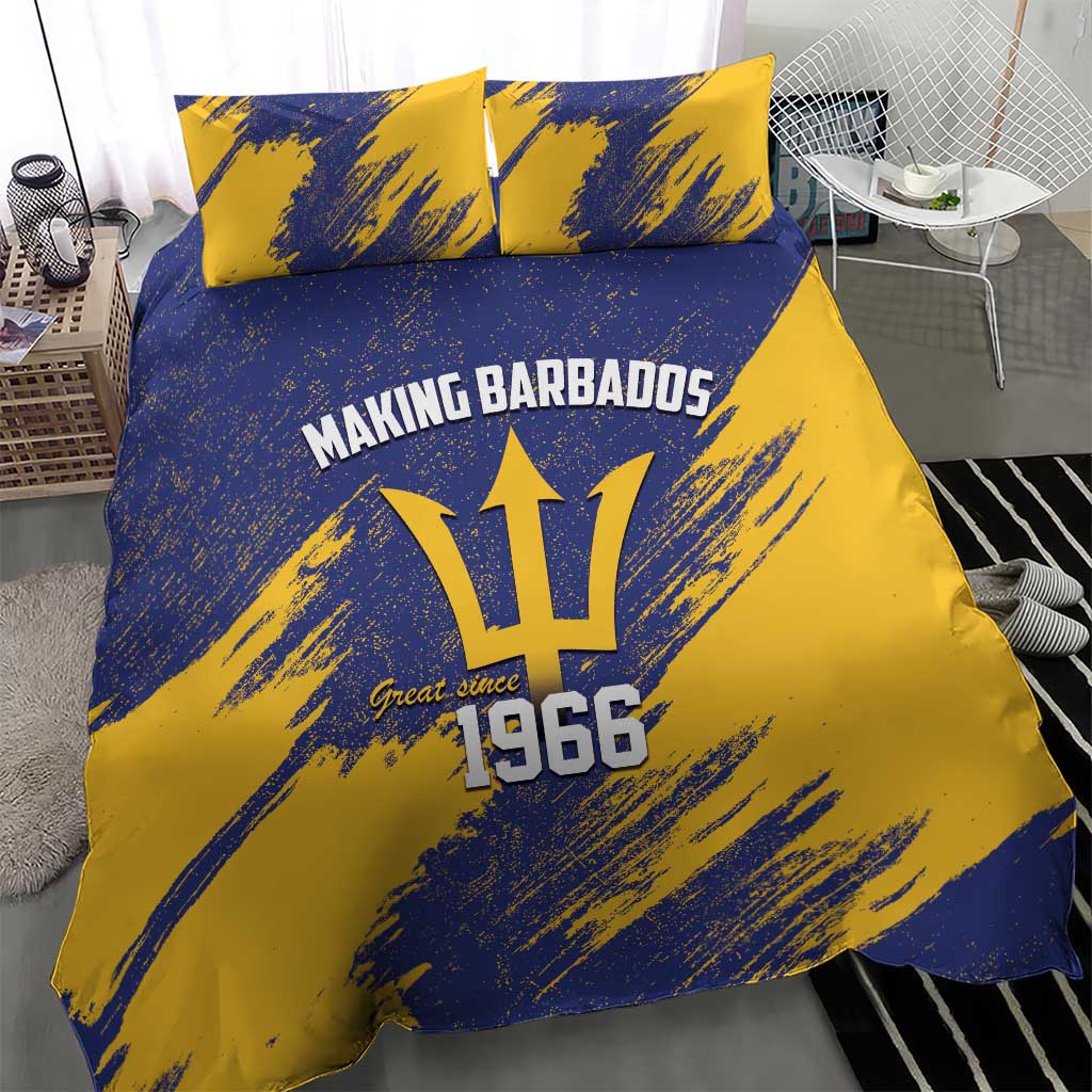 Black Barbadians Pride Est 1966 Bedding Set - African Pride