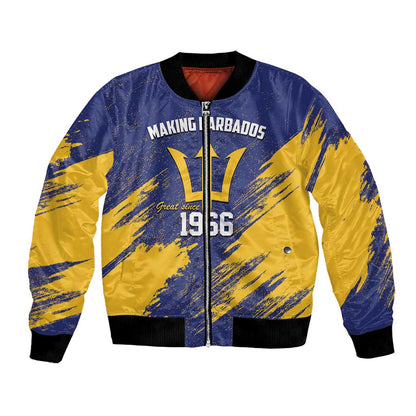Black Barbadians Pride Est 1966 Bomber Jacket - African Pride