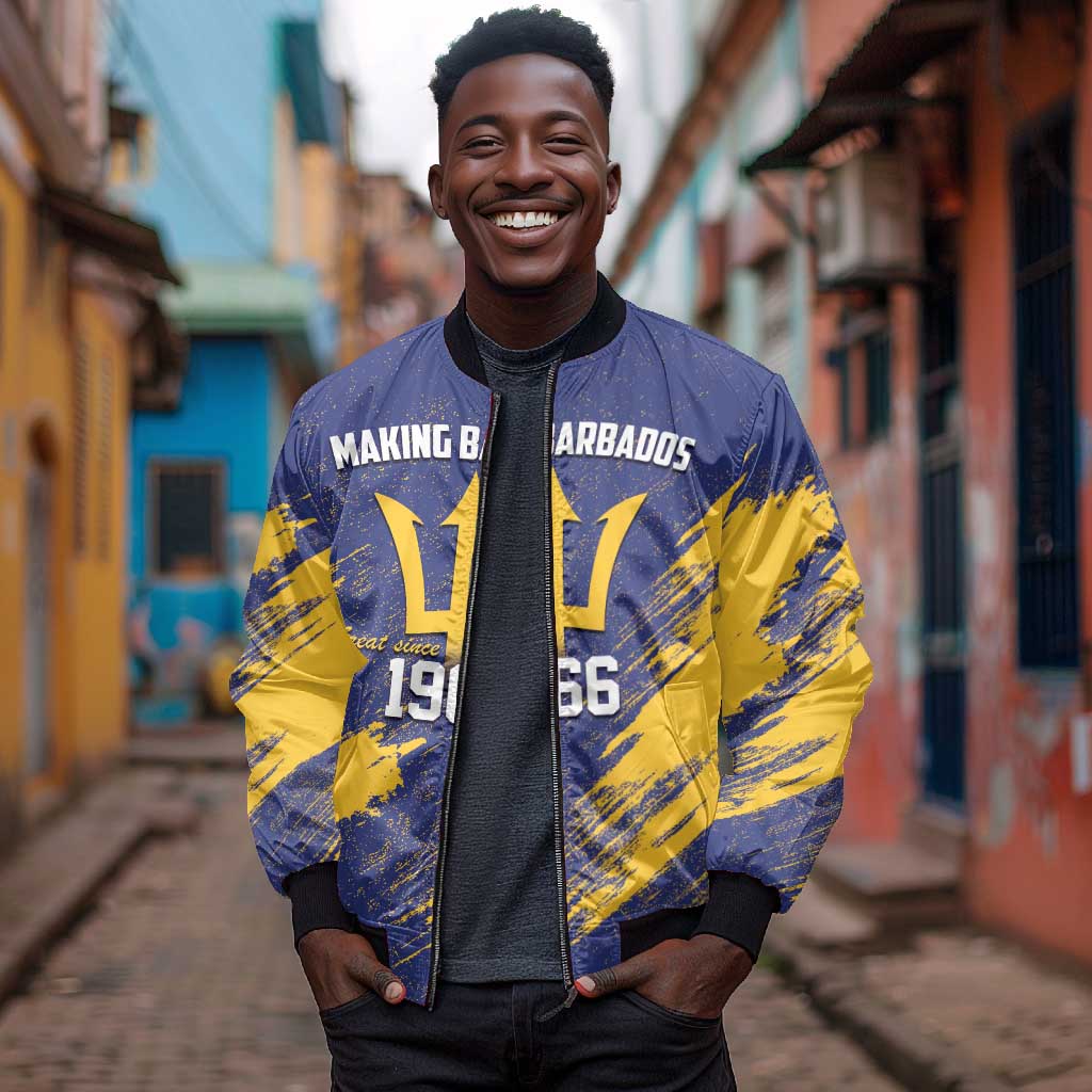 Black Barbadians Pride Est 1966 Bomber Jacket - African Pride