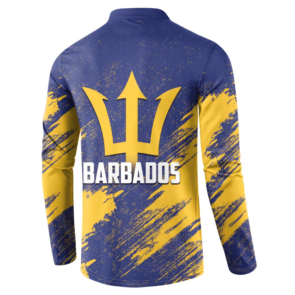Black Barbadians Pride Est 1966 Button Sweatshirt