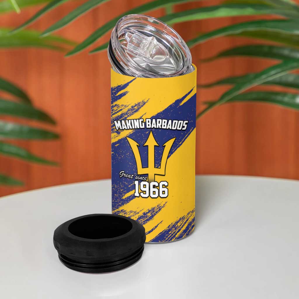 Black Barbadians Pride Est 1966 4 in 1 Can Cooler Tumbler - African Pride