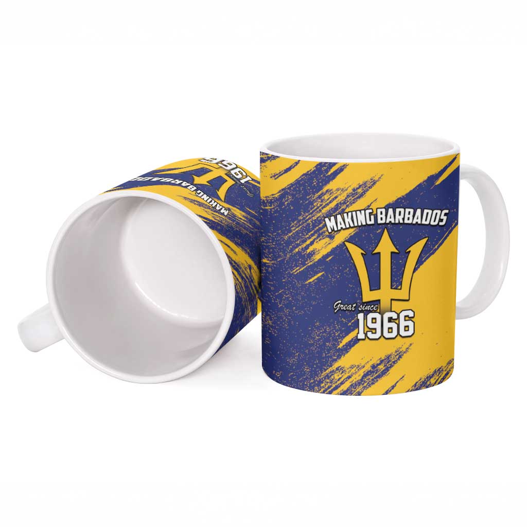Black Barbadians Pride Est 1966 Ceramic Mug