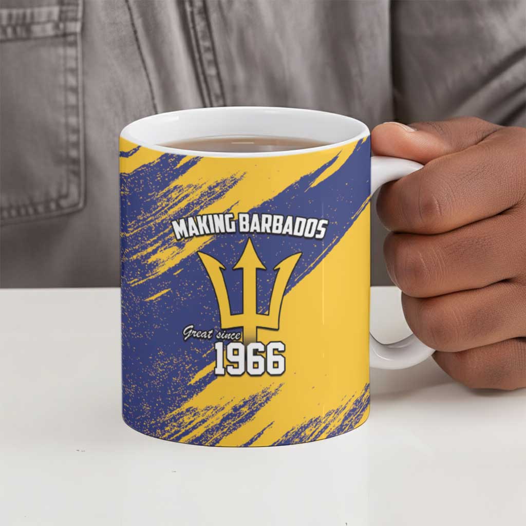 Black Barbadians Pride Est 1966 Ceramic Mug