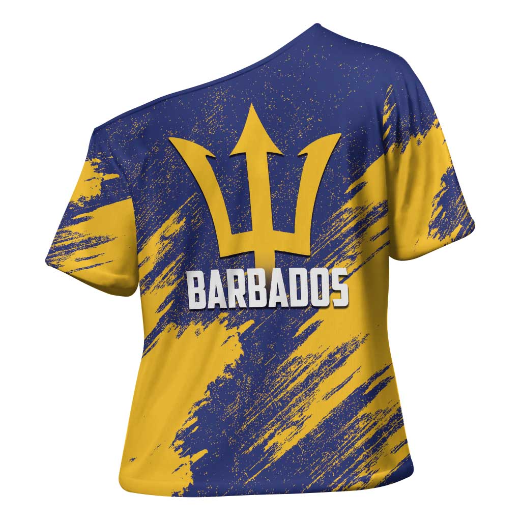 Black Barbadians Pride Est 1966 Cross Shoulder Shirt