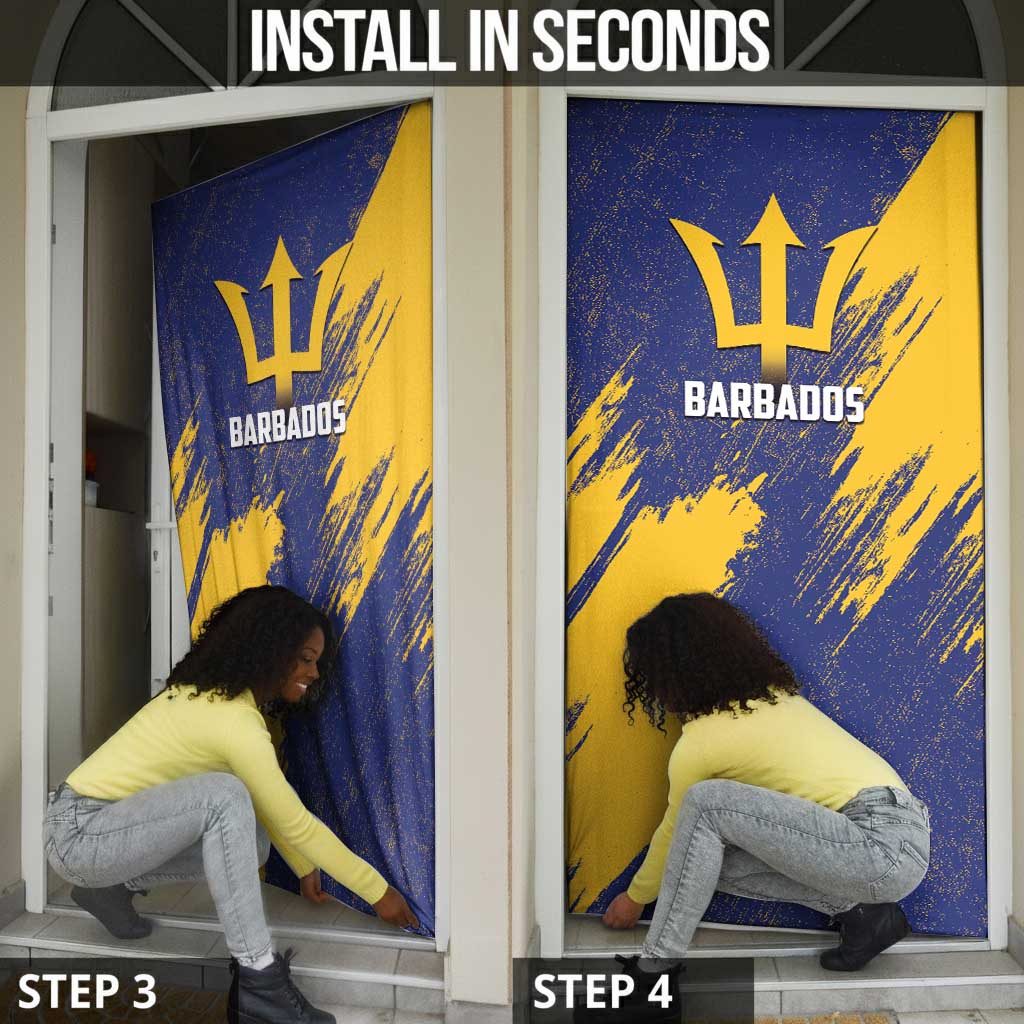 Black Barbadians Pride Est 1966 Door Cover