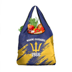 Black Barbadians Pride Est 1966 Grocery Bag - African Pride
