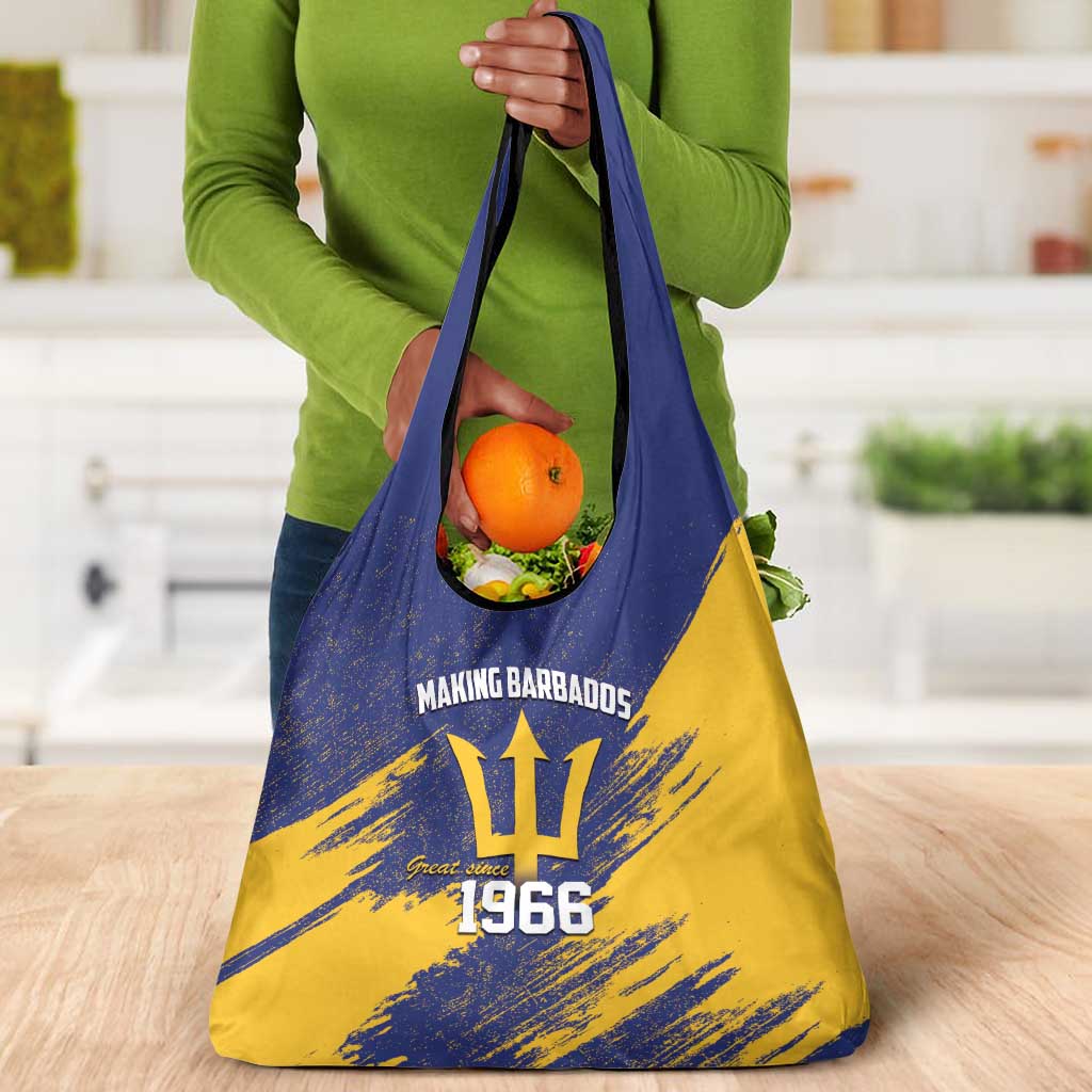Black Barbadians Pride Est 1966 Grocery Bag - African Pride