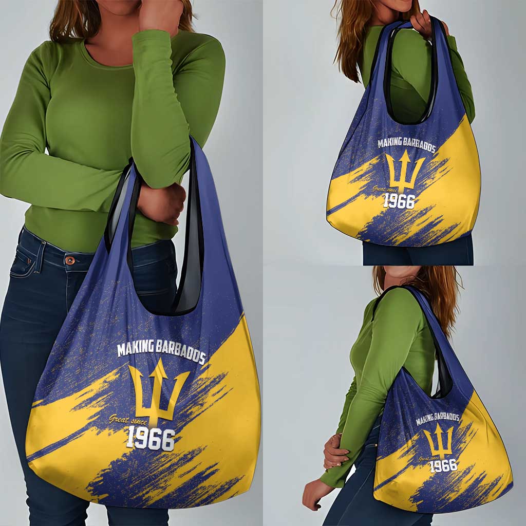 Black Barbadians Pride Est 1966 Grocery Bag - African Pride