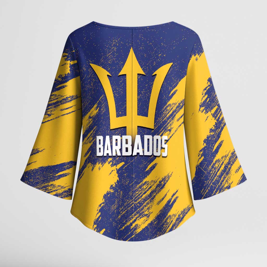 Black Barbadians Pride Est 1966 Kimono Sleeve Blouse