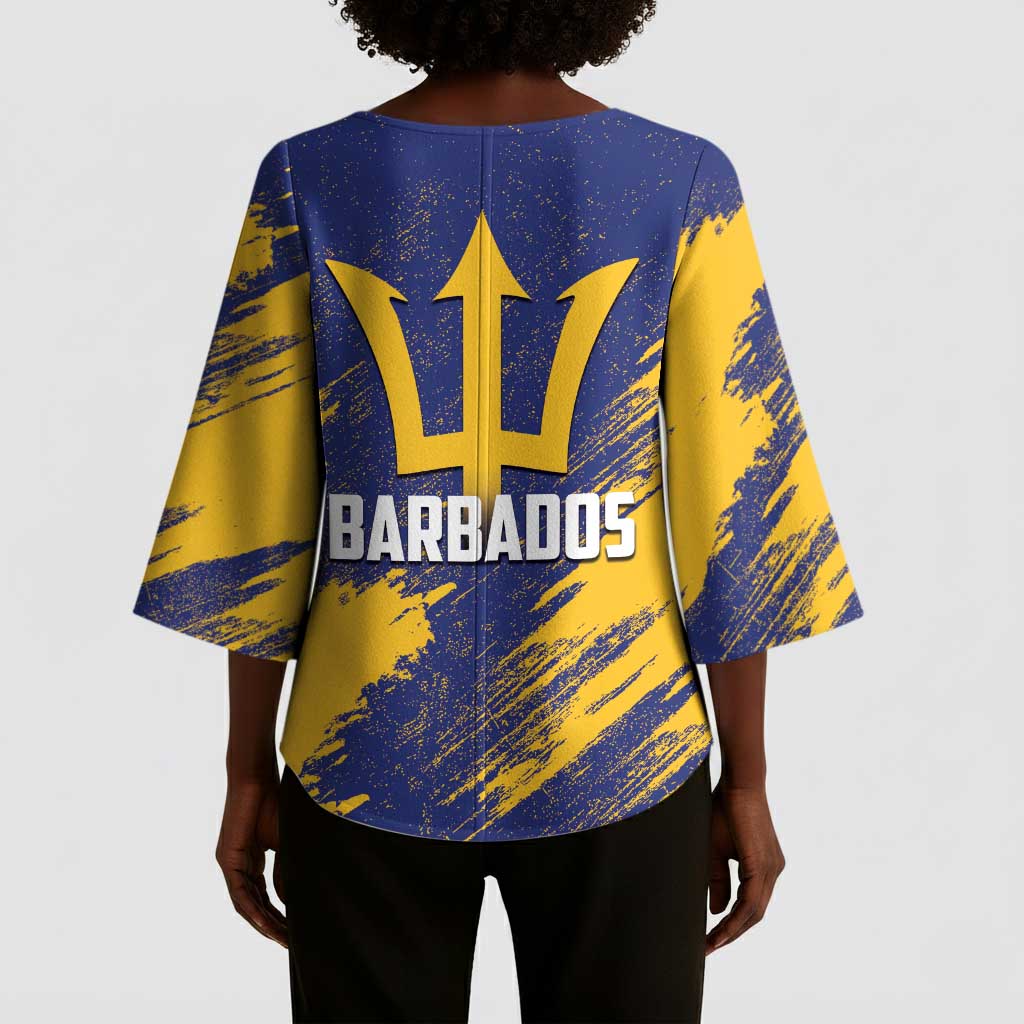 Black Barbadians Pride Est 1966 Kimono Sleeve Blouse