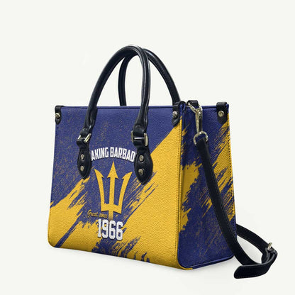 Black Barbadians Pride Est 1966 Leather Bag