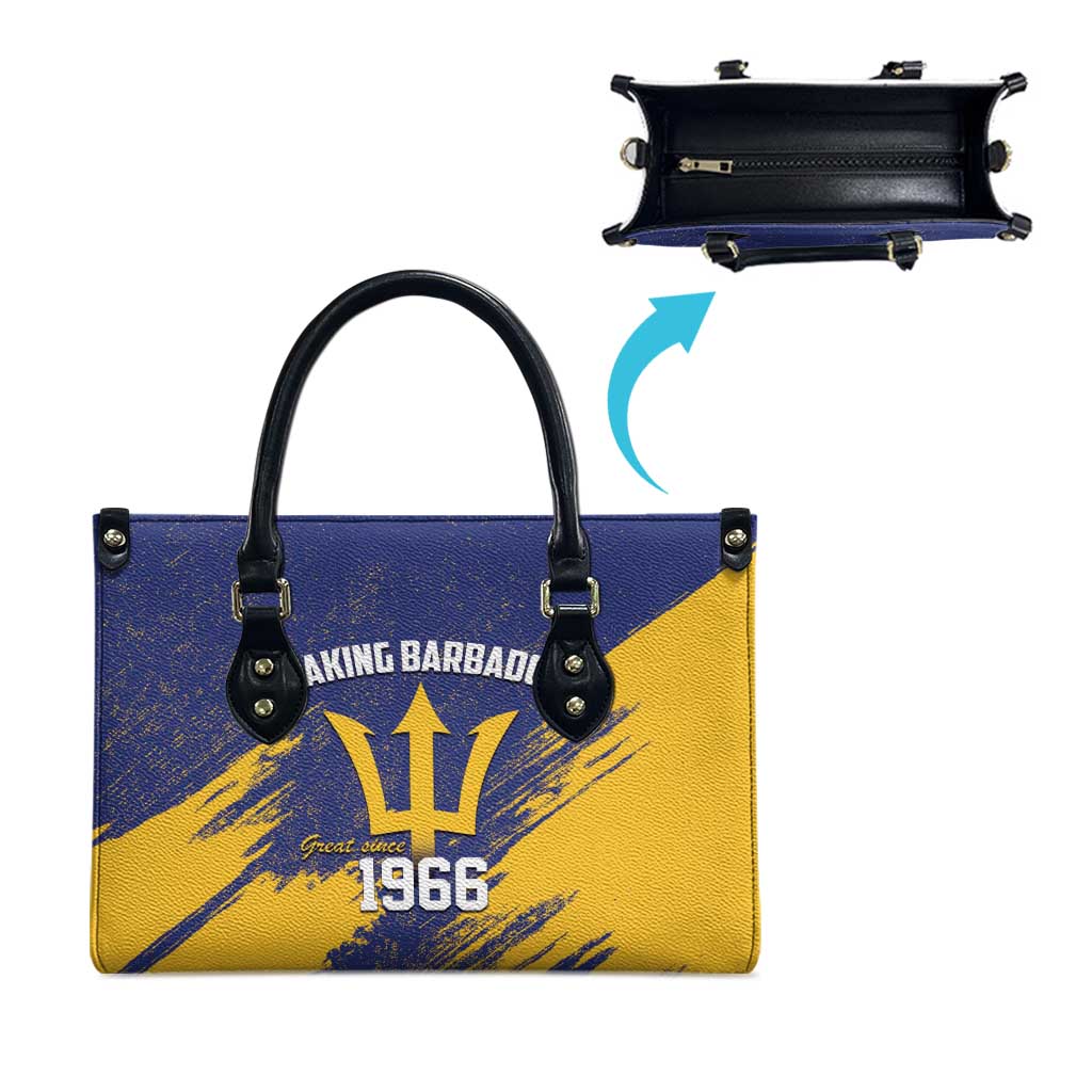 Black Barbadians Pride Est 1966 Leather Bag
