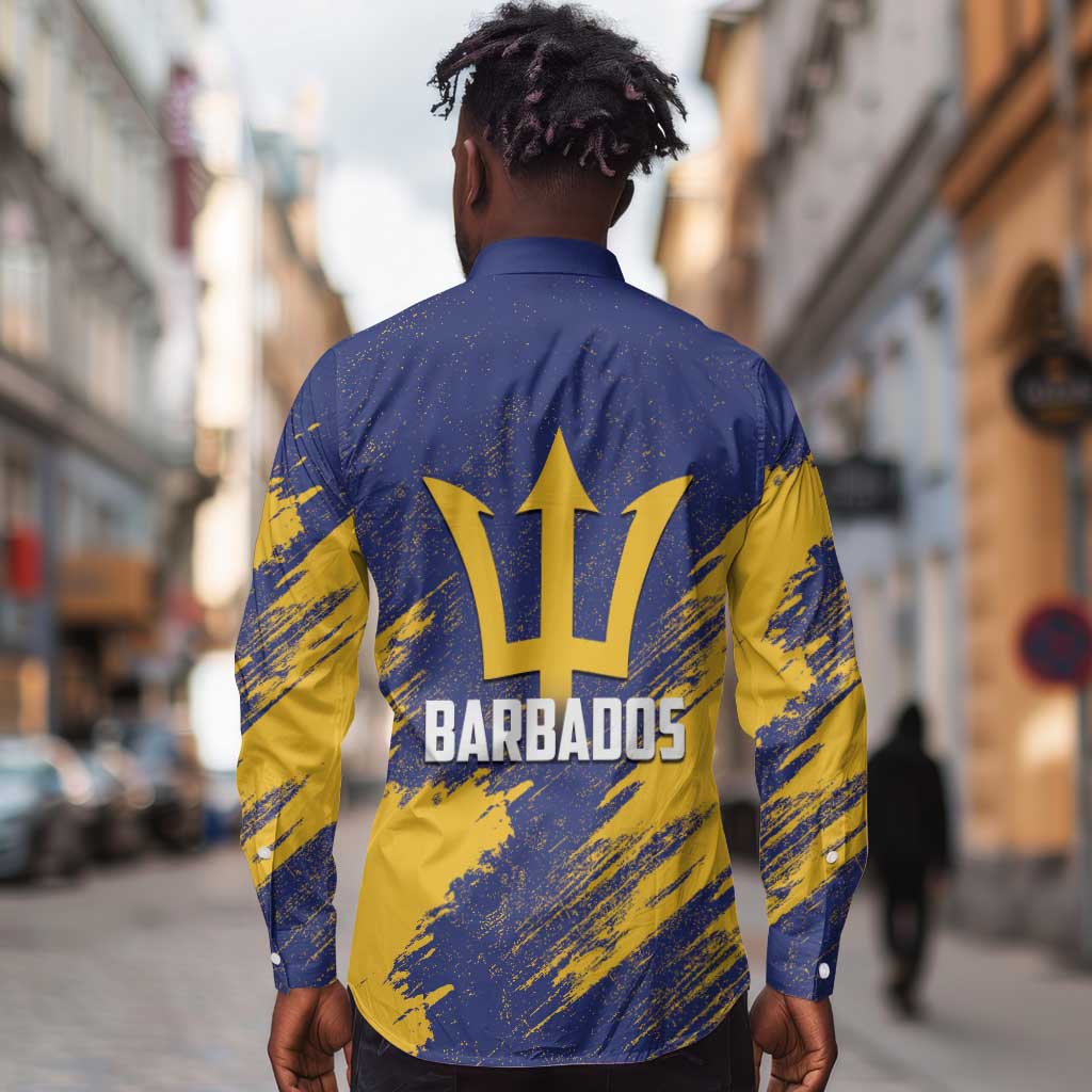 Black Barbadians Pride Est 1966 Long Sleeve Button Shirt - African Pride