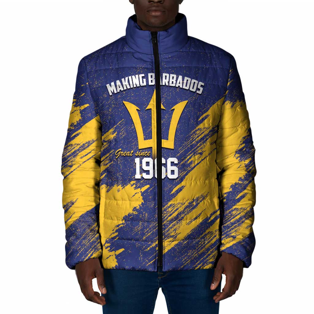 Black Barbadians Pride Est 1966 Padded Jacket