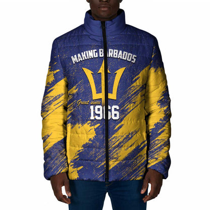 Black Barbadians Pride Est 1966 Padded Jacket