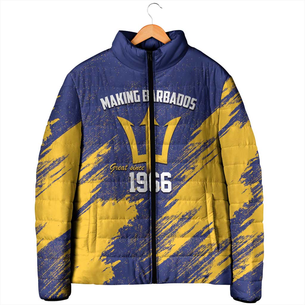 Black Barbadians Pride Est 1966 Padded Jacket