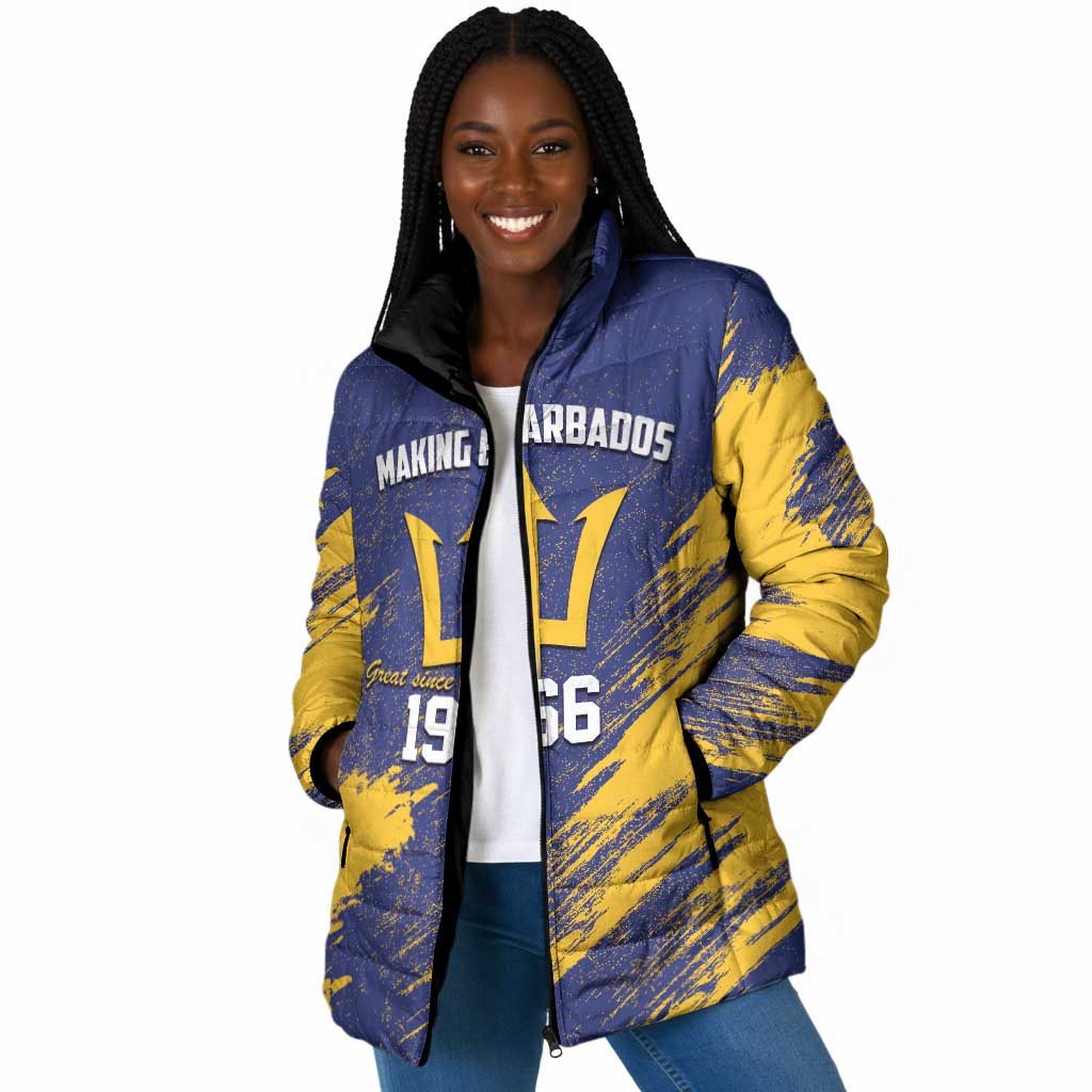 Black Barbadians Pride Est 1966 Padded Jacket