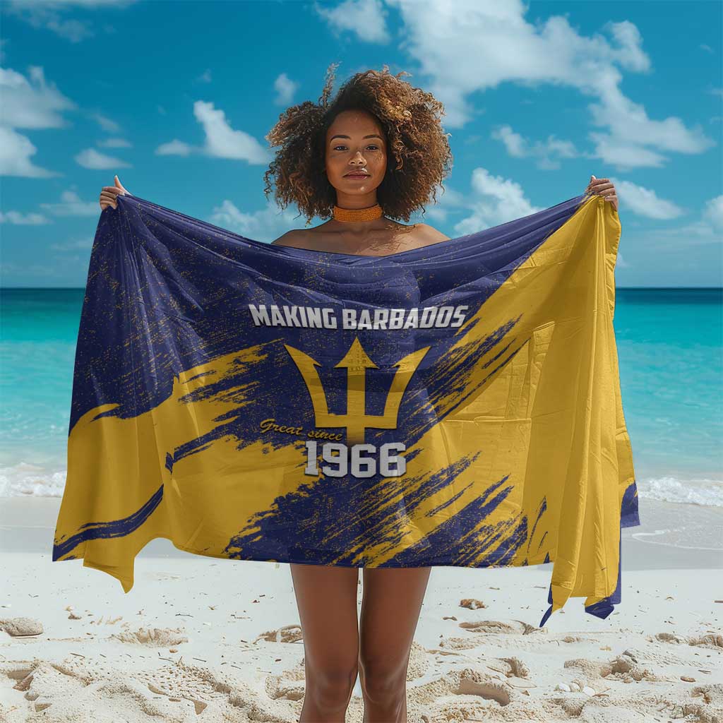 Black Barbadians Pride Est 1966 Sarong - African Pride