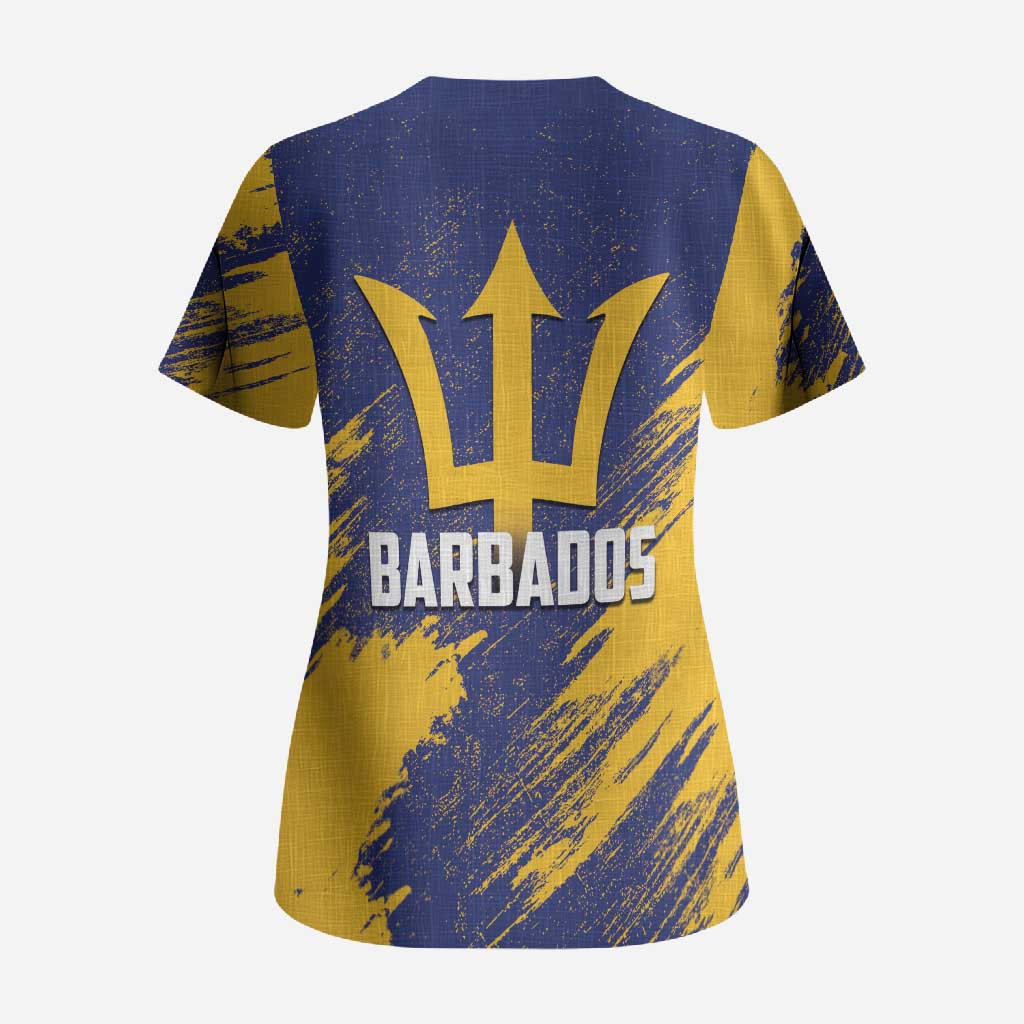 Black Barbadians Pride Est 1966 Scrub Top