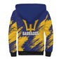 Black Barbadians Pride Est 1966 Sherpa Hoodie - African Pride