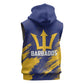 Black Barbadians Pride Est 1966 Sleeveless Hoodie - African Pride