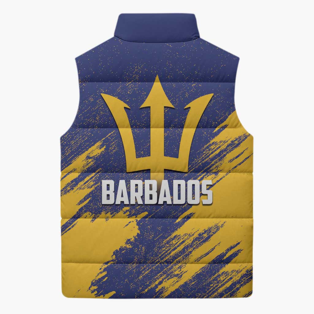 Black Barbadians Pride Est 1966 Sleeveless Puffer Jacket
