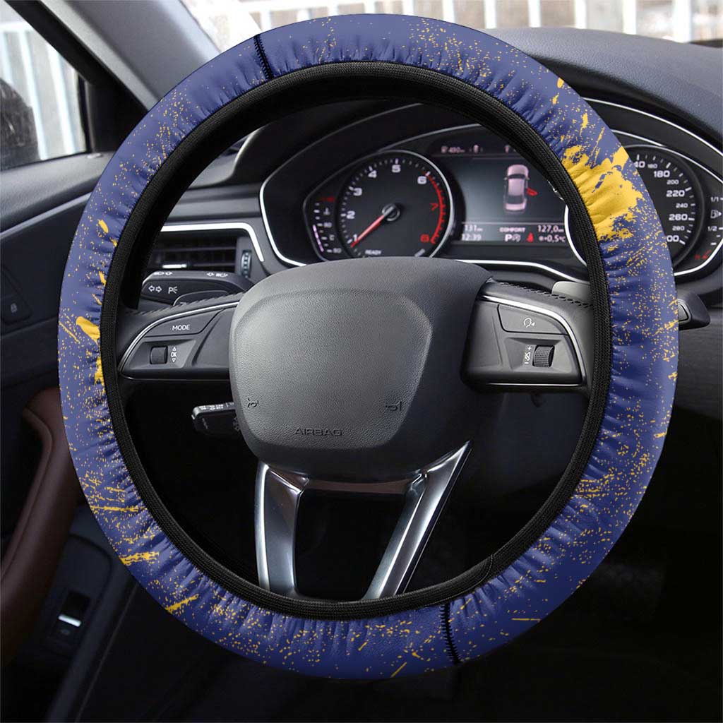 Black Barbadians Pride Est 1966 Steering Wheel Cover - African Pride