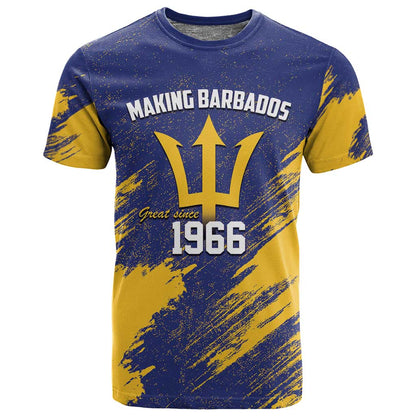 Black Barbadians Pride Est 1966 T shirt - African Pride