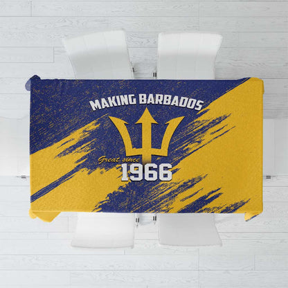 Black Barbadians Pride Est 1966 Tablecloth - African Pride