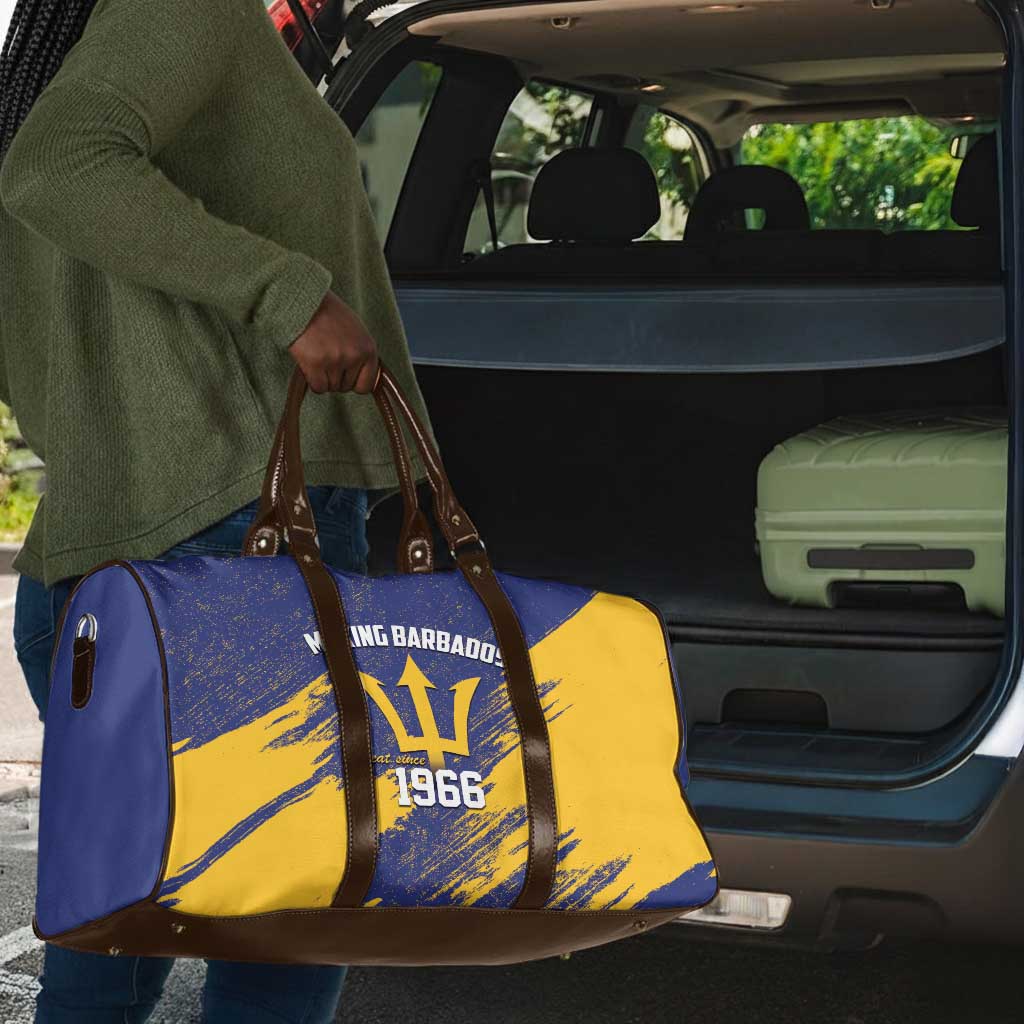 Black Barbadians Pride Est 1966 Travel Bag