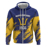 Black Barbadians Pride Est 1966 Zip Hoodie - African Pride