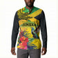 Personalized Black Jamaicans Crocodile Hummingbird Button Sweatshirt Tropical Flowers Grunge Flag