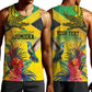 Personalized Black Jamaicans Crocodile Hummingbird Men Tank Top Tropical Flowers Grunge Flag - African Pride