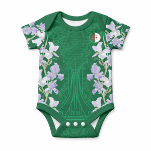 Custom Algeria Iris Floral Green Baby Onesie Africa Women’s Football Champion Series 2026