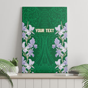 Custom Algeria Iris Floral Green Canvas Wall Art Africa Women’s Football Champion Series 2026