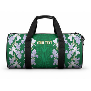 Custom Algeria Iris Floral Green Duffle Bag Africa Women’s Football Champion Series 2026