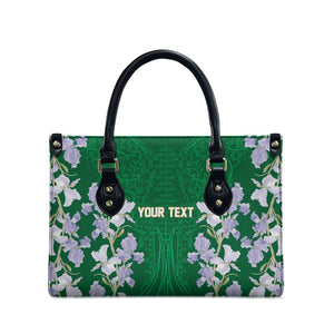 Custom Algeria Iris Floral Green Leather Bag Africa Women’s Football Champion Series 2026
