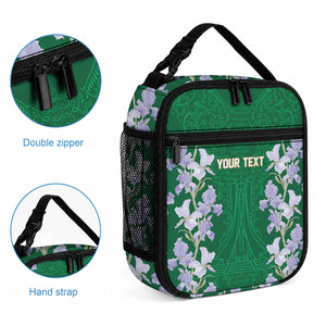 Custom Algeria Iris Floral Green Lunch Bag Africa Women’s Football Champion Series 2026