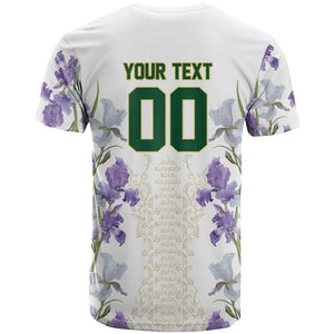Custom Algeria Iris Floral White T shirt Africa Women’s Football Champion Series 2026