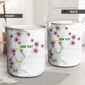 Custom Cameroon Red Stinkwood Floral Laundry Basket Africa Women’s Football Champion Series 2026