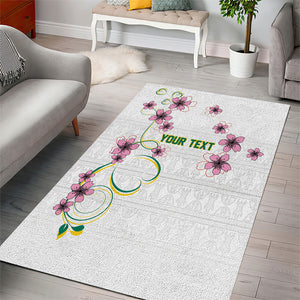 Custom Cameroon Red Stinkwood Floral Area Rug Africa Women’s Football Champion Series 2026