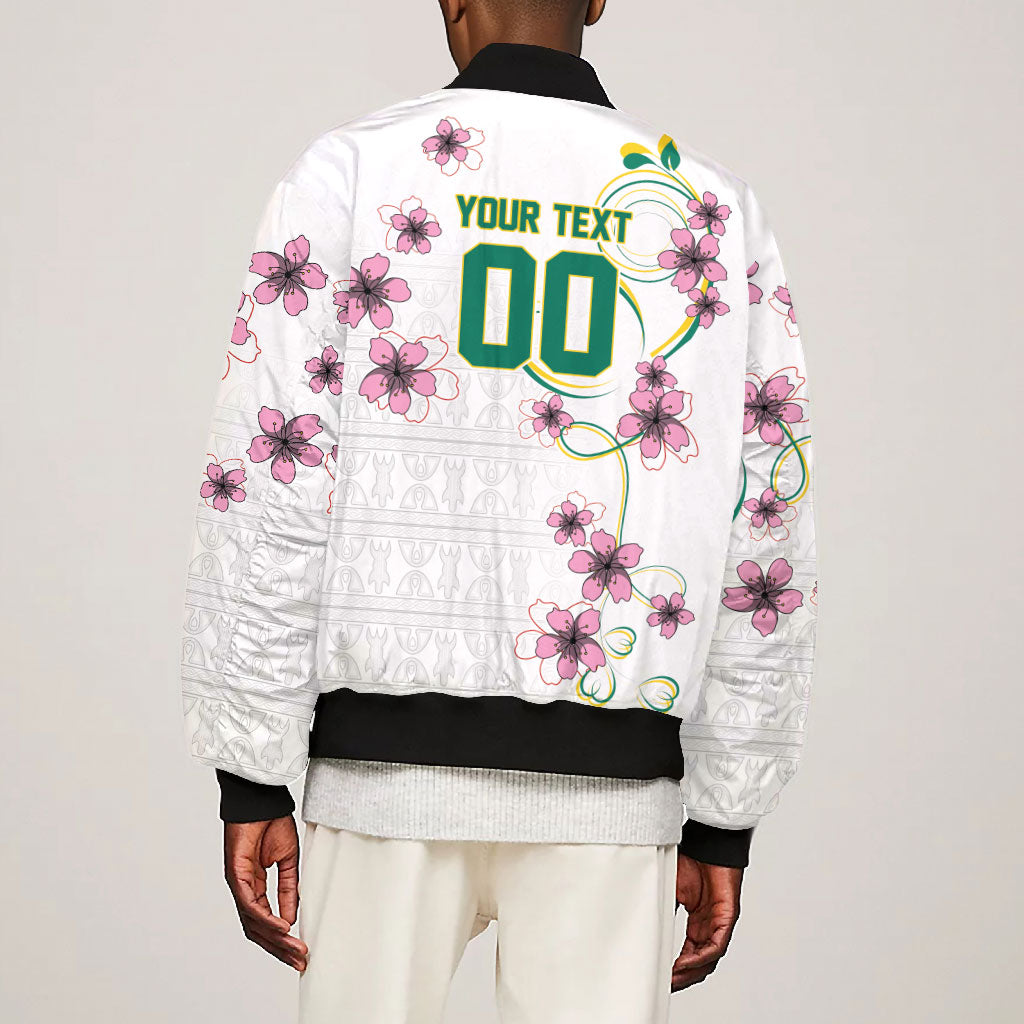 Custom Cameroon Red Stinkwood Floral Bomber Jacket Africa Women’s Football Champion Series 2026