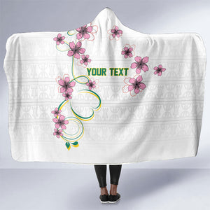 Custom Cameroon Red Stinkwood Floral Hooded Blanket Africa Women’s Football Champion Series 2026