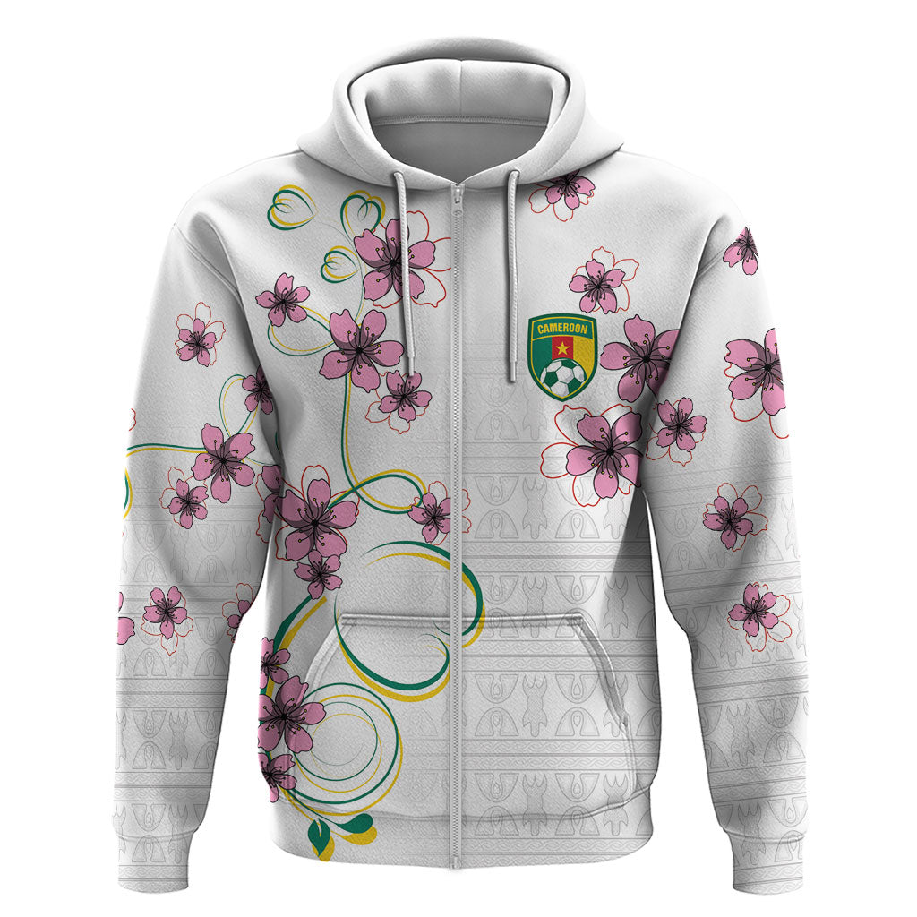 Custom Cameroon Red Stinkwood Floral Zip Hoodie Africa Women’s Football Champion Series 2026