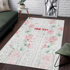 Custom Malawi Lotus Floral Area Rug Africa Women’s Football Champion Series 2026