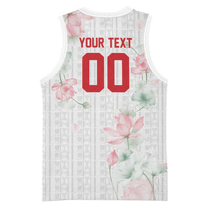 Custom Malawi Lotus Floral Basketball Jersey Africa Women’s Football Champion Series 2026