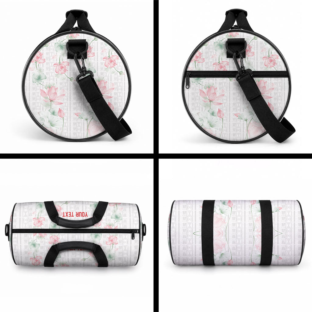 Custom Malawi Lotus Floral Duffle Bag Africa Women’s Football Champion Series 2026