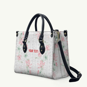 Custom Malawi Lotus Floral Leather Bag Africa Women’s Football Champion Series 2026