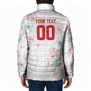 Custom Malawi Lotus Floral Padded Jacket Africa Women’s Football Champion Series 2026